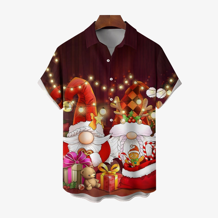 Christmas Gnome Santa Short-Sleeved Shirt 2409011395