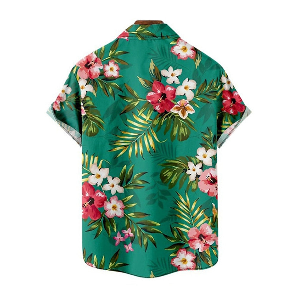 Men's Hawaiian Oversized Short Sleeve Shirt 2406001925