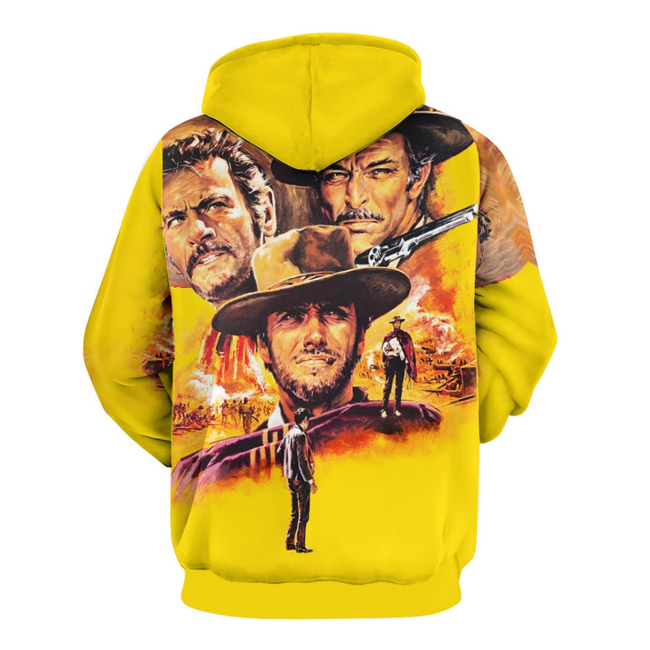 Men's Movie Poster Print Casual Hooded Sweatshirt