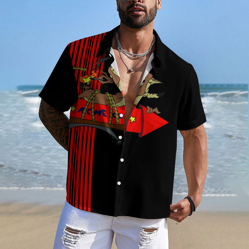 Men's Hawaiian Casual Short Sleeve Shirt 2410008806