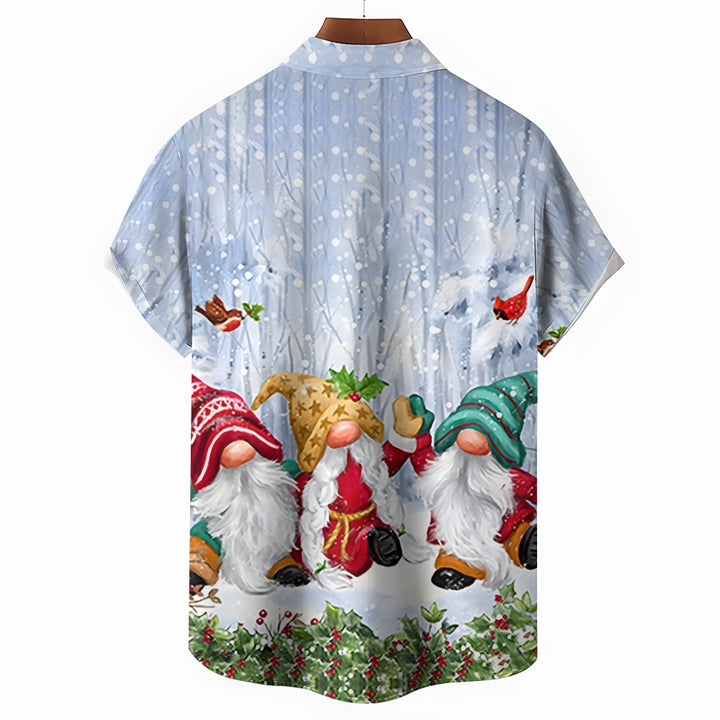 Christmas Gnome Santa Short-Sleeved Shirt 2409011401