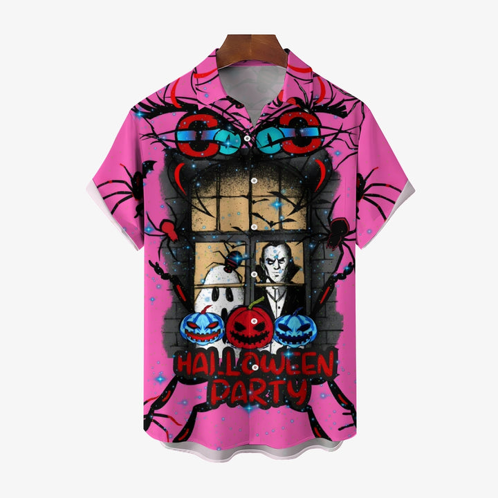 Halloween Vampire Large Size Short Sleeve Shirt 2408000234