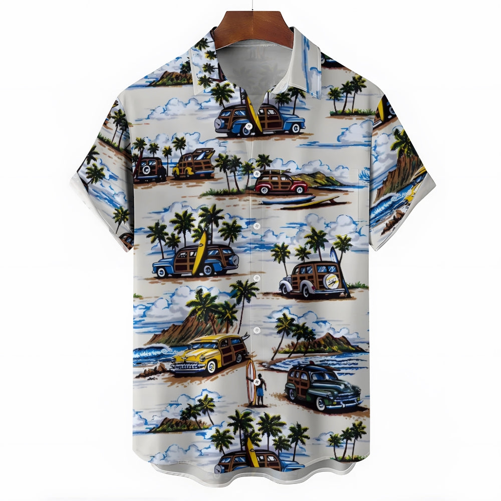 Vintage Hawaiian Cars Short Sleeve Shirt 2409005062