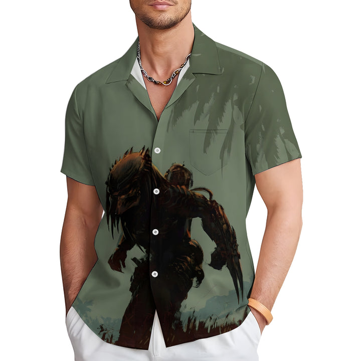 Men's Predator Casual Short Sleeve Shirt 2404001795