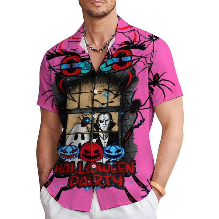 Halloween Vampire Large Size Short Sleeve Shirt 2408000234