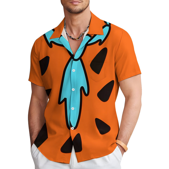Men's Cartoon Character Casual Short Sleeve Shirt 2403000693