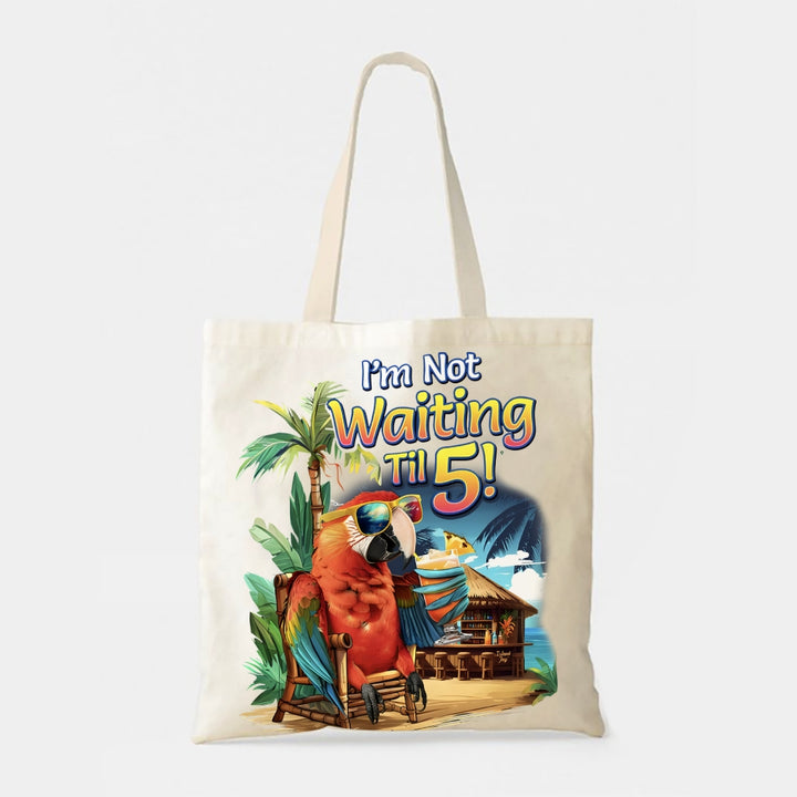 Vacation Parrot Letters Seaside Casual Tote Bag