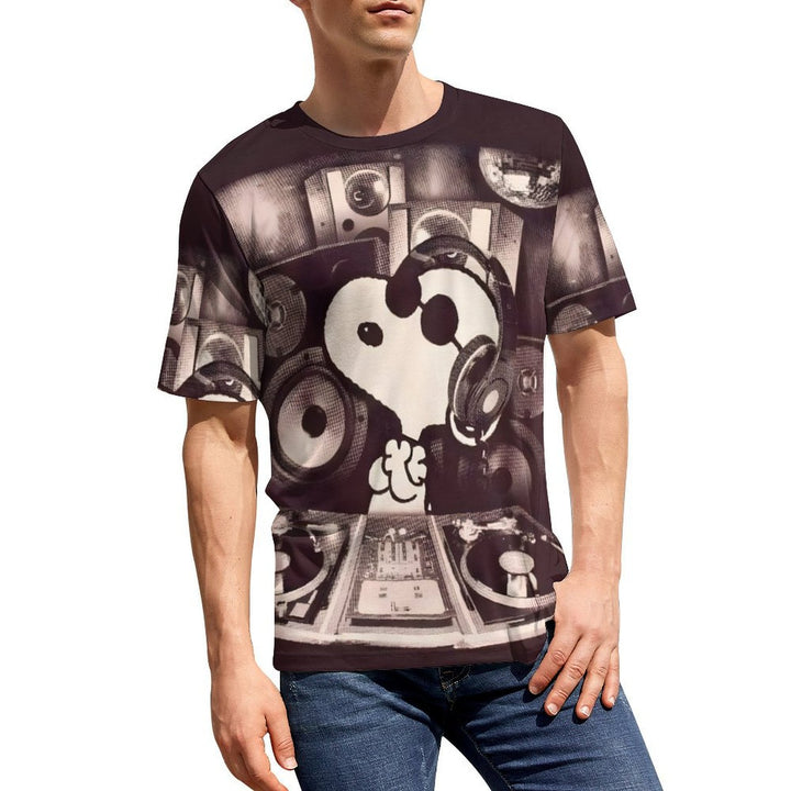 Men's Cartoon Character Round Neck Casual T-Shirt 2403000475