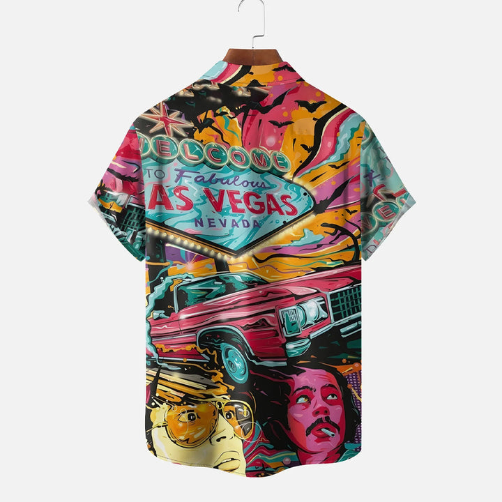 Men's Fear and Loathing in Las Vegas Chest Pocket Casual Shirt