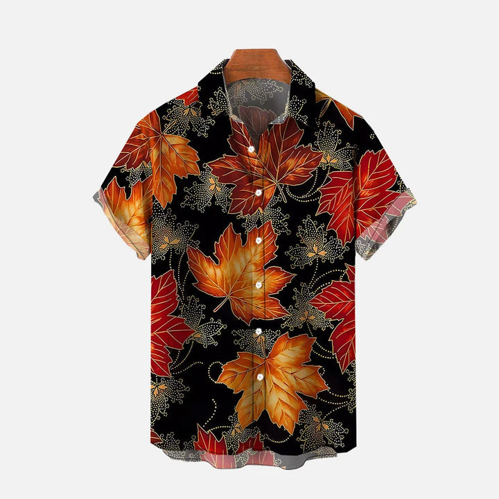 Maple Leaf Casual Short Sleeve Shirt