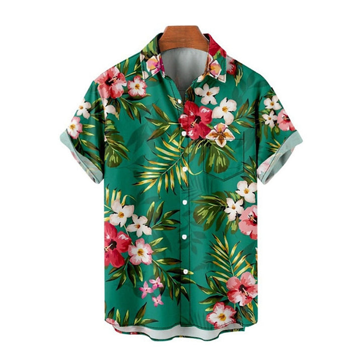 Men's Hawaiian Oversized Short Sleeve Shirt 2406001925