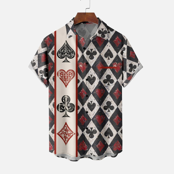 Paramount Playing Cards Casual Short Sleeve Shirt