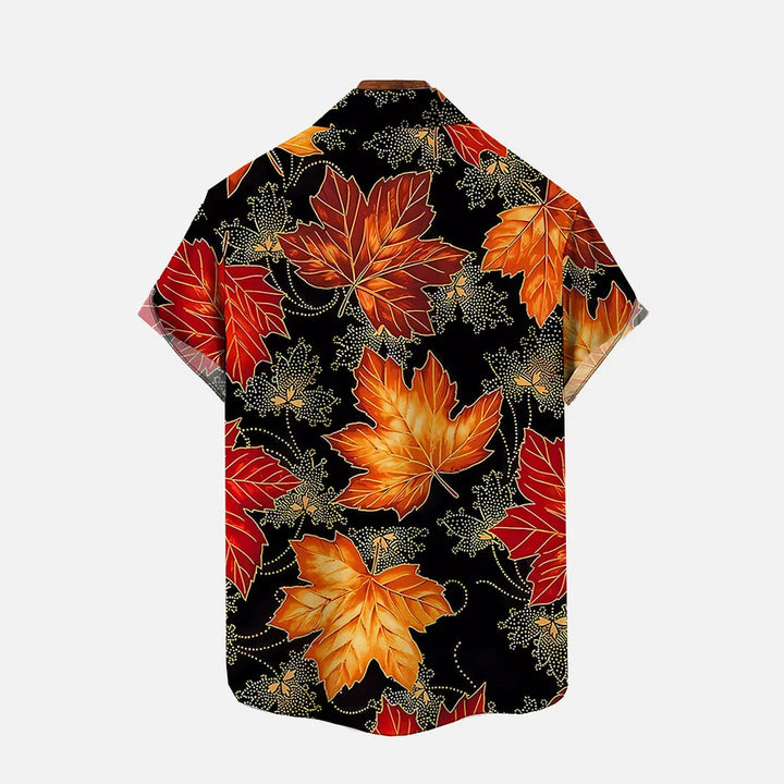 Maple Leaf Casual Short Sleeve Shirt