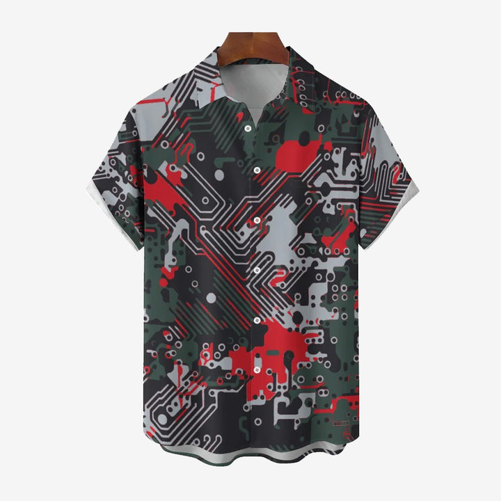 Men's Casual Short Sleeve Shirt 2402000156