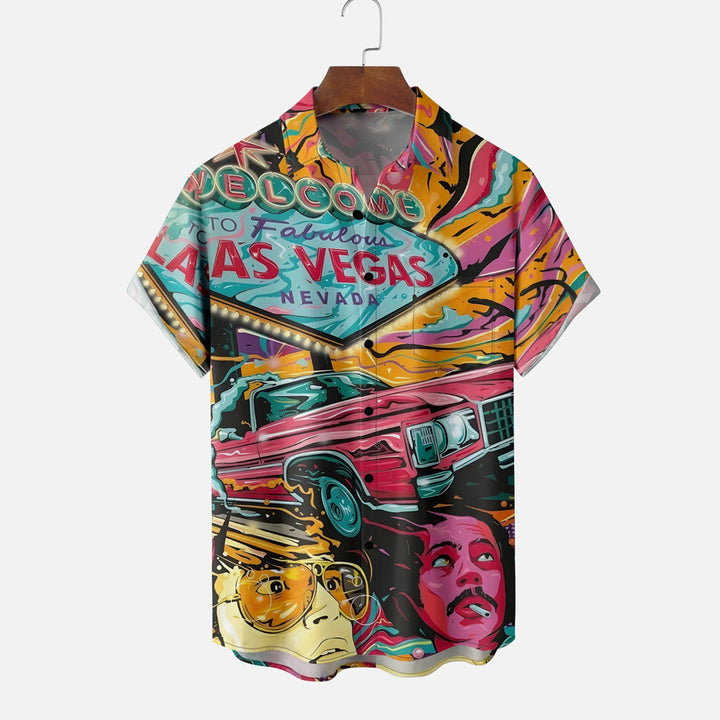 Men's Fear and Loathing in Las Vegas Chest Pocket Casual Shirt