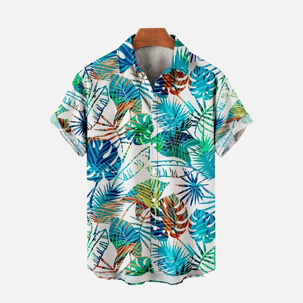 Men's Hawaiian Oversized Short Sleeve Shirt 2406001925