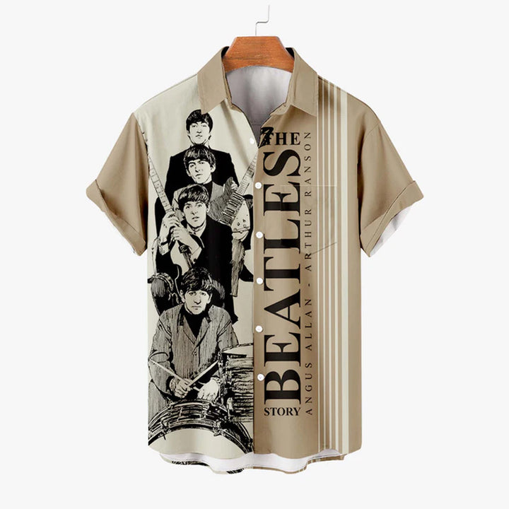 "The Beatles Story" Music Casual Short Sleeve Shirt