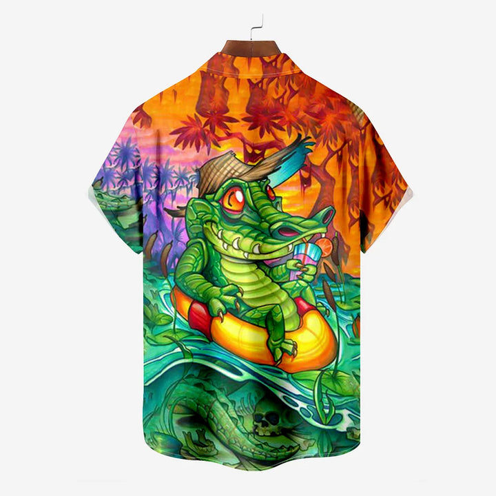 Mr. Crocodile Retirement Vacation Short Sleeve Shirt