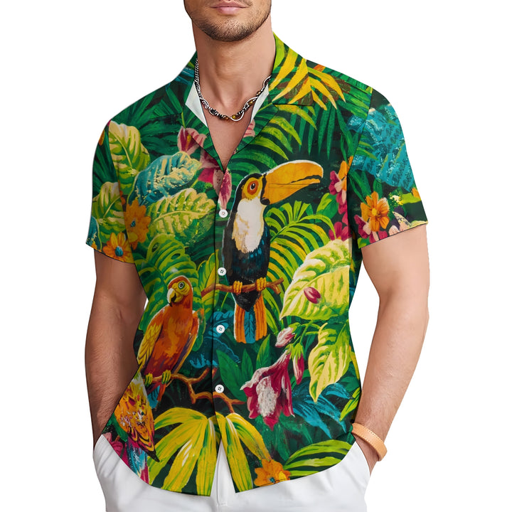 Men's Hawaiian Casual Short Sleeve Shirt 2403000393
