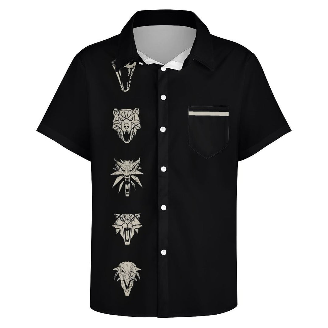 Men's Beast Casual Short Sleeve Shirt 2402000292