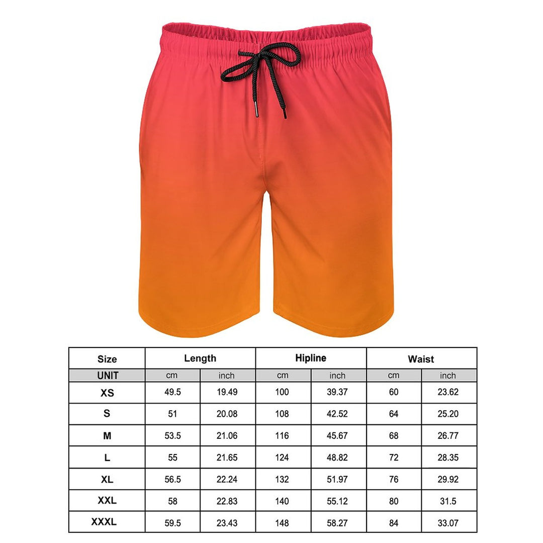 Men's Solid Colors And Gradients Beach Shorts 2312000427