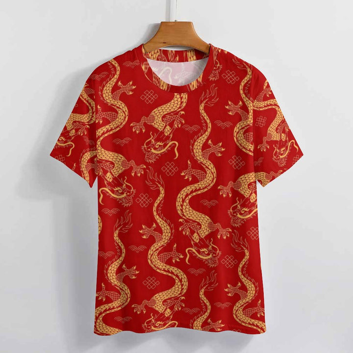 New Year For The Year Of The Dragon Limited Edition Crew Neck Casual T-Shirt 2312000395