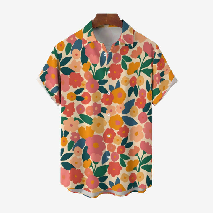 Aloha Floral Casual Short Sleeve Shirt 2402000020