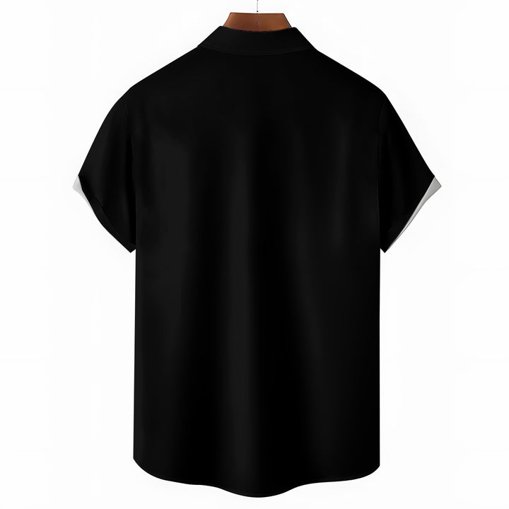 Men's Baroque Casual Short Sleeve Shirt 2403000128