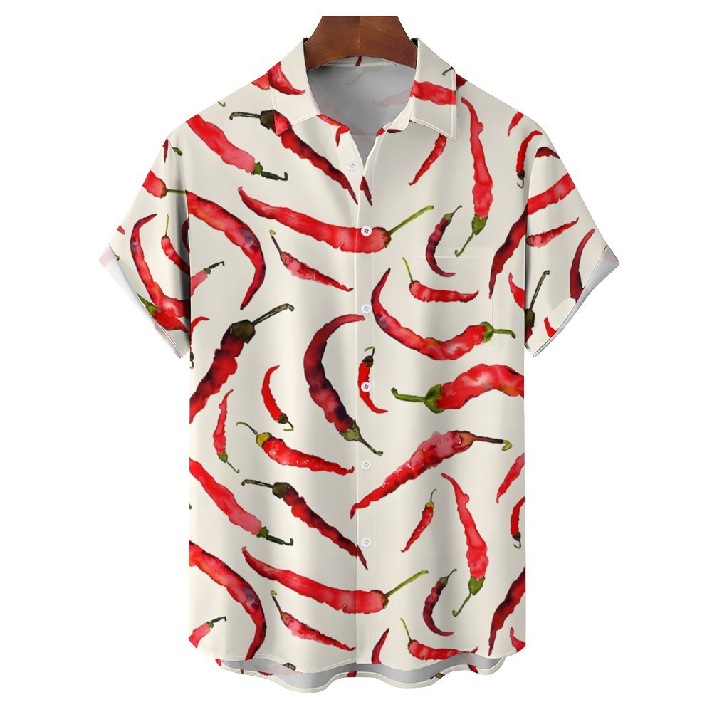 Men's Hawaiian Casual Short Sleeve Shirt 2401000388
