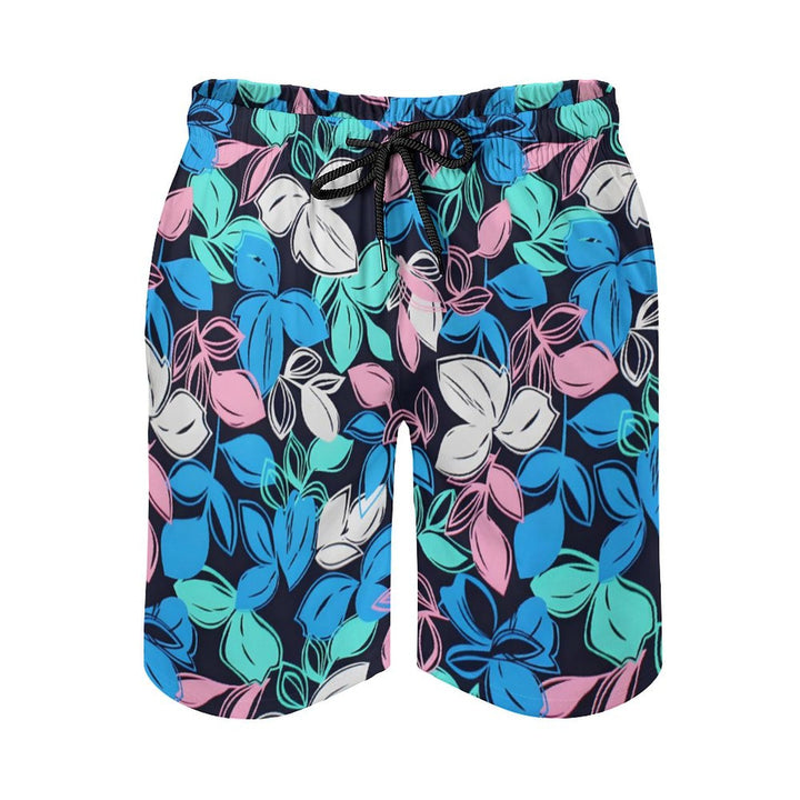 Men's Sports Leaf Beach Shorts 2402000301