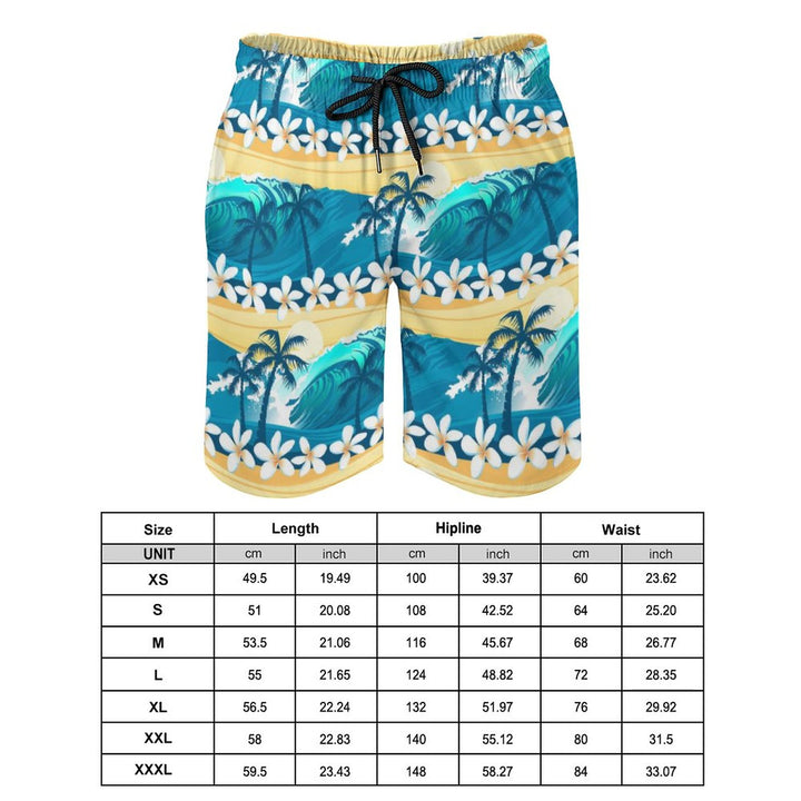 Men's Hawaiian Sports Board Shorts Beach Shorts 2311000680