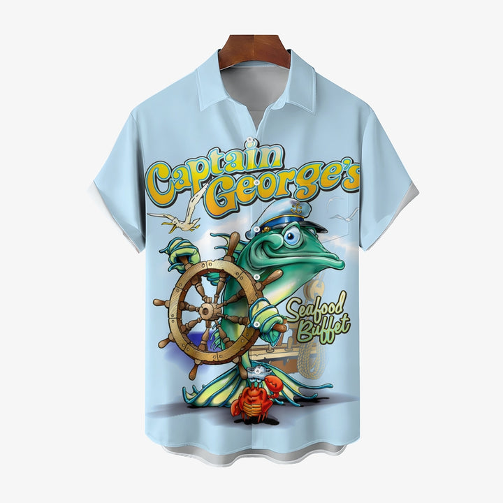 Men's Captain Casual Short Sleeve Shirt 2403000353