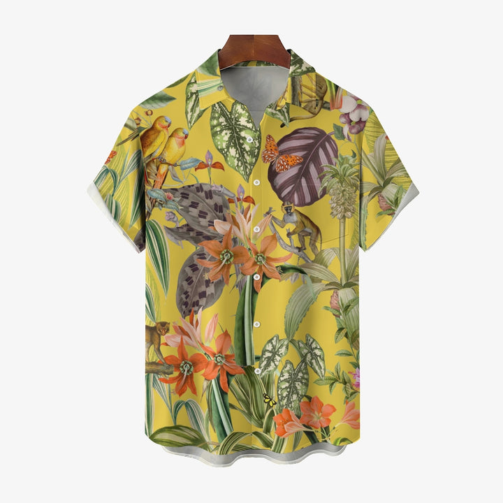 Men's Hawaiian Casual Short Sleeve Shirt 2403000392
