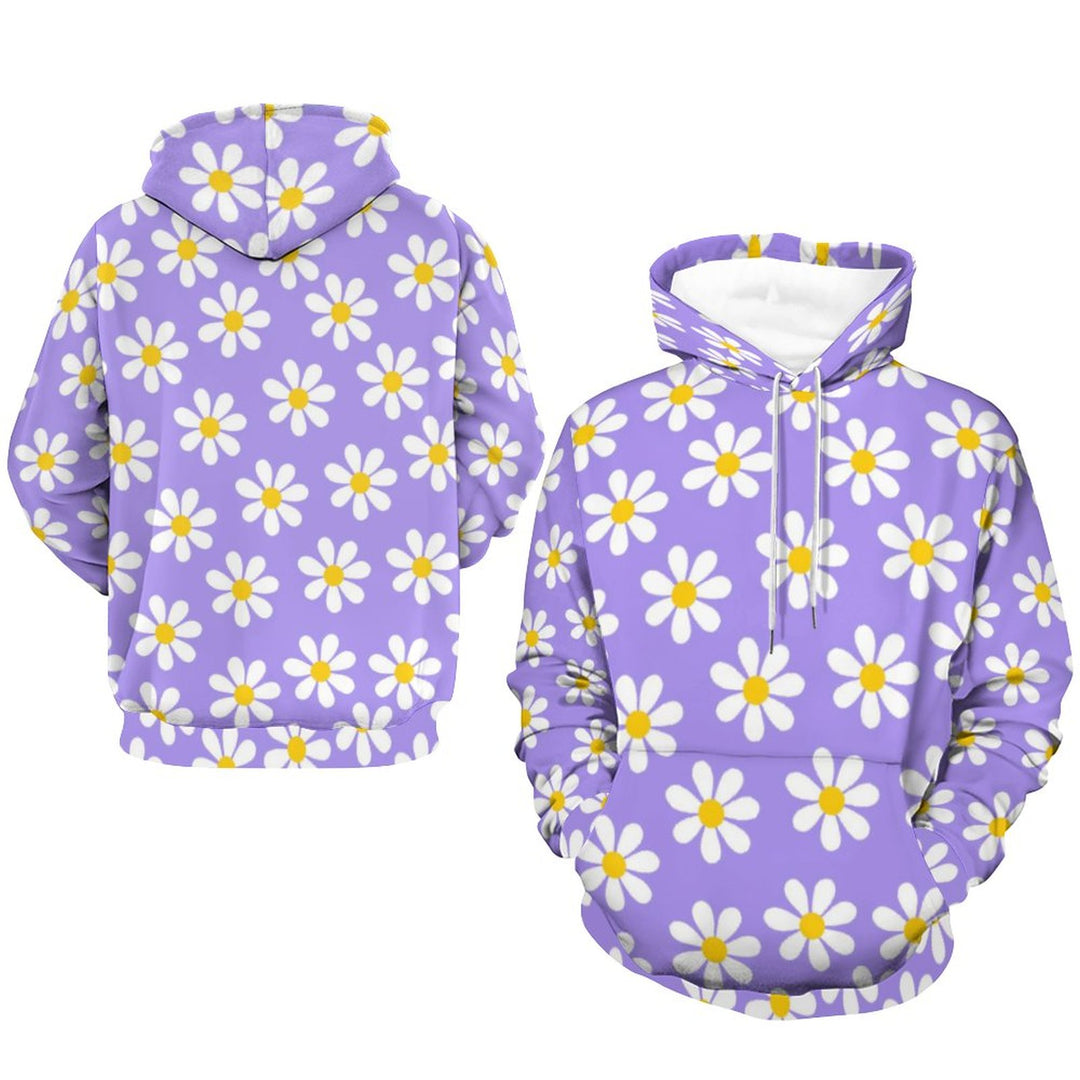 Unisex Hooded Floral Holiday Print Sweatshirt 2312000003