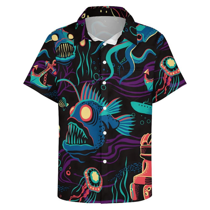 Men's The Underwater World Casual Short Sleeve Shirt 2402000256