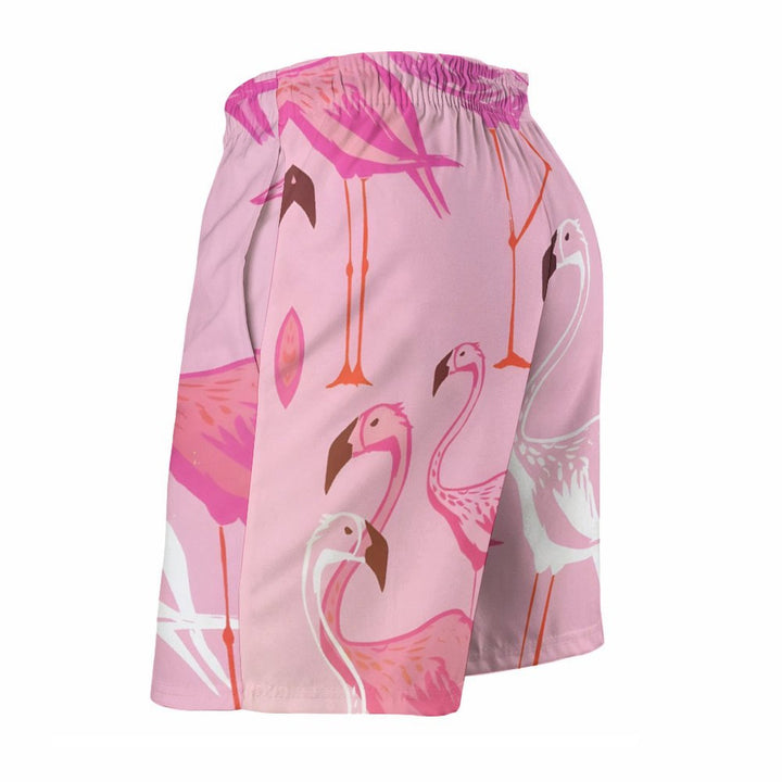 Men's Sports Cartoon Flamingo Beach Shorts 2402000212