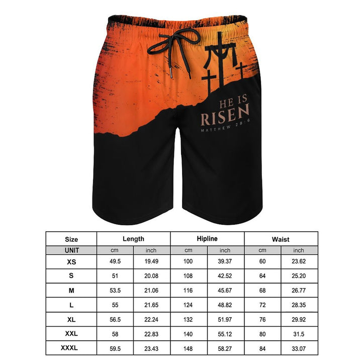 Men's Sports Easter Cross Beach Shorts 2401000155