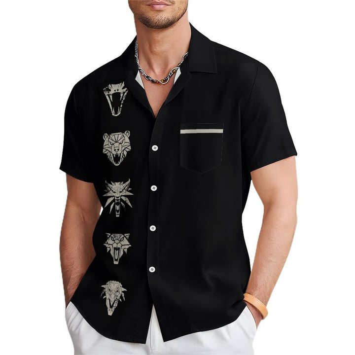 Men's Beast Casual Short Sleeve Shirt 2402000292