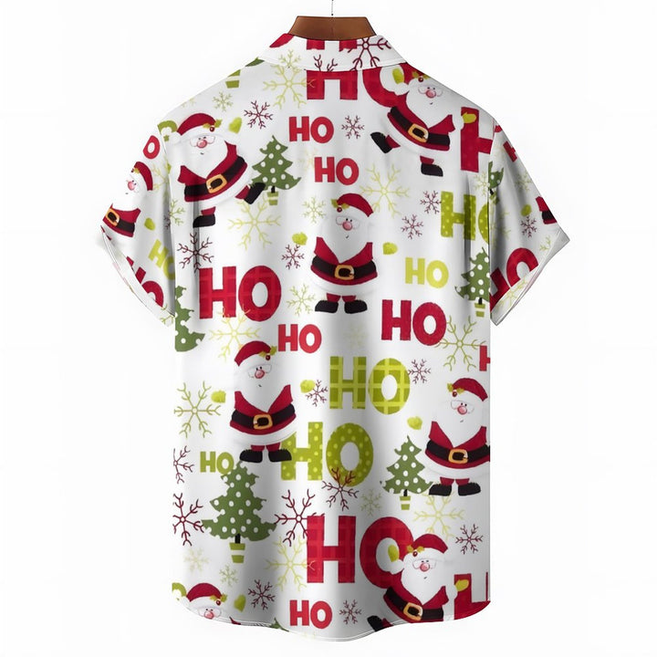 Christmas Santa Casual Short Sleeve Shirt 2311000054