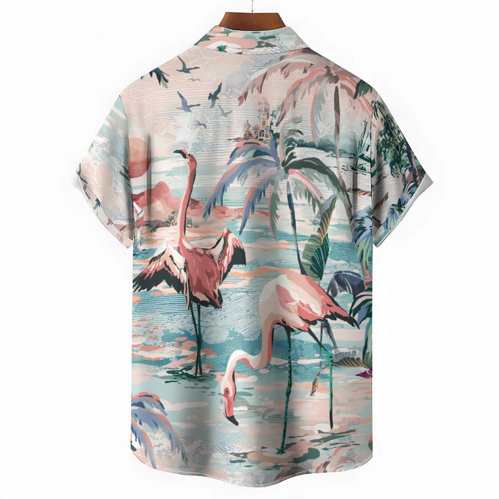 Men's Hawaiian Casual Short Sleeve Shirt 2401000268