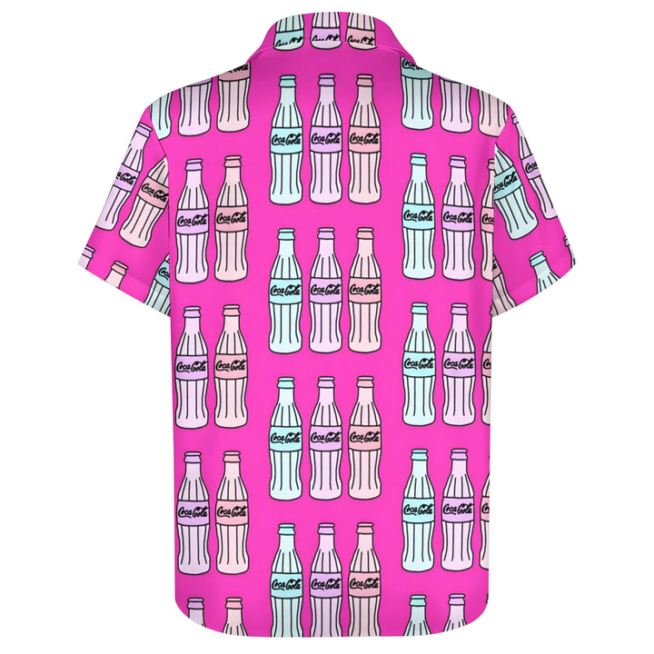 Men's Cola Casual Short Sleeve Shirt 2403000117