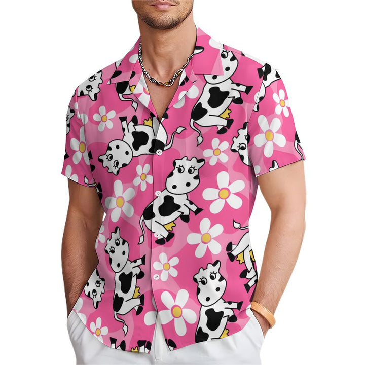 Men's Hawaiian Casual Short Sleeve Shirt 2401000286