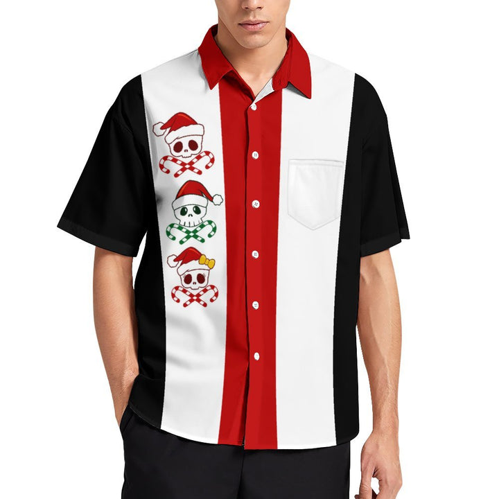 Christmas Cartoon  Casual Short Sleeve Shirt 2310000159