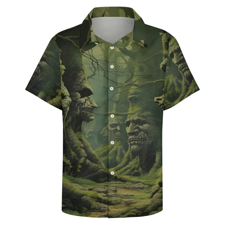 Men's Horror Jungle Casual Short Sleeve Shirt 2403000077