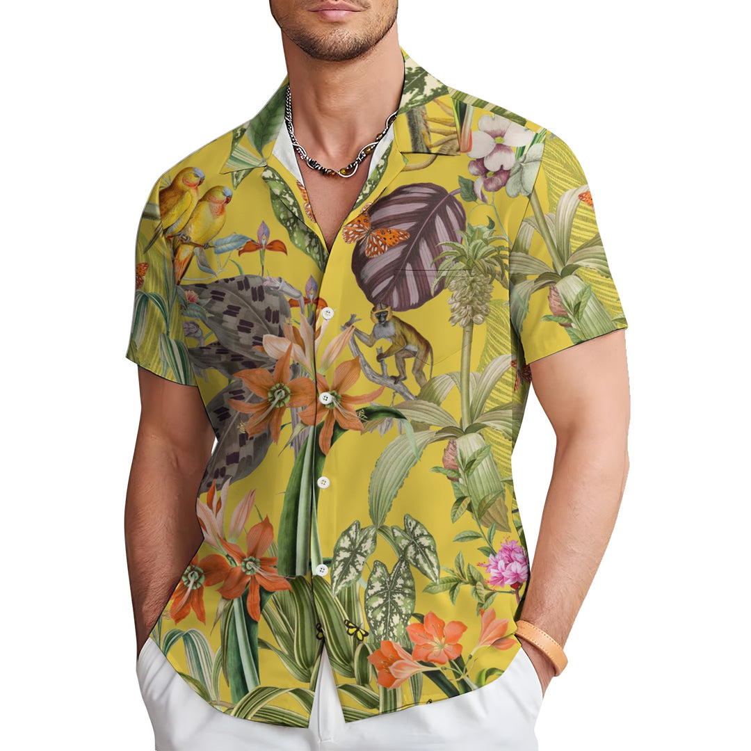 Men's Hawaiian Casual Short Sleeve Shirt 2403000392