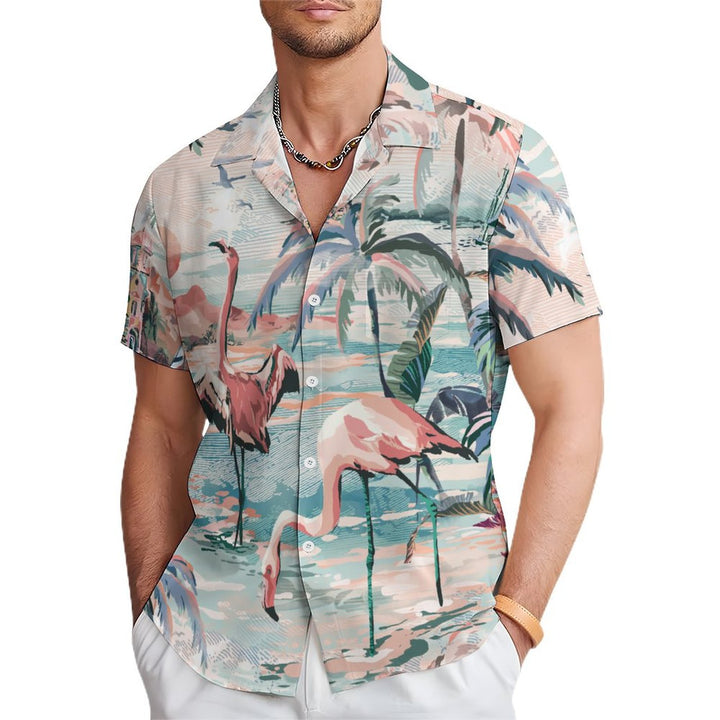 Men's Hawaiian Casual Short Sleeve Shirt 2401000268