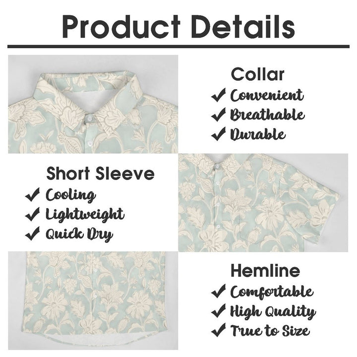 Men's  Casual Print Short Sleeve Shirt 2402000226