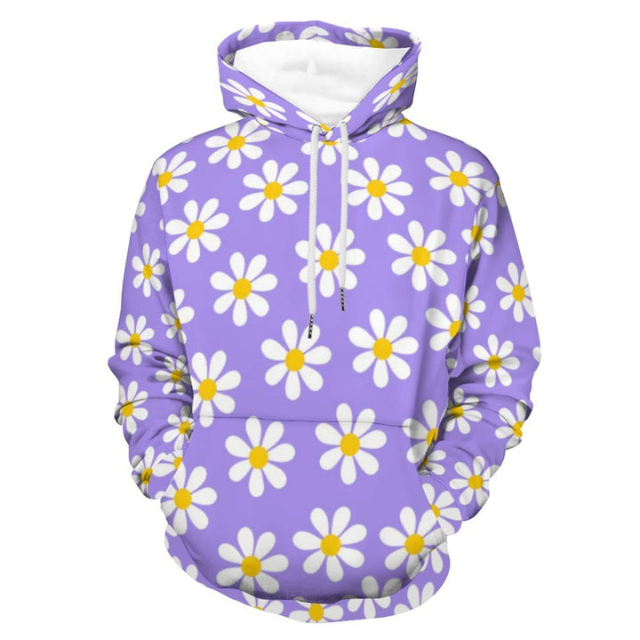 Unisex Hooded Floral Holiday Print Sweatshirt 2312000003