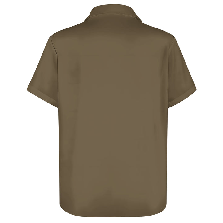 Warrior Art Print Casual Short Sleeve Shirt 2403000458