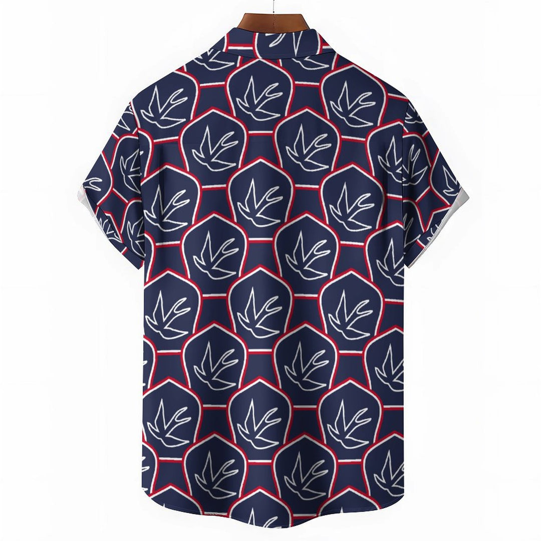 Men's Hawaiian Casual Short Sleeve Shirt 2402000155